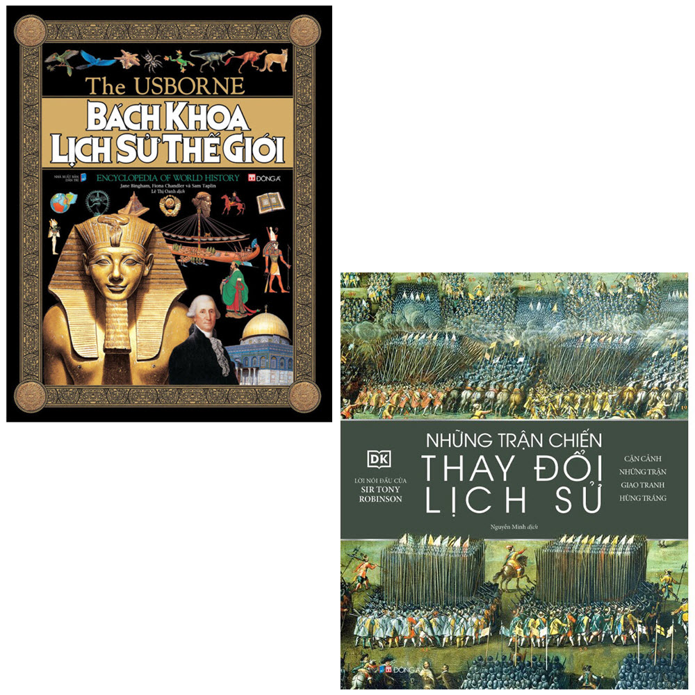 Combo 2 cuốn: Bách khoa lịch sử thế giới + Những trận chiến thay đổi lịch sử