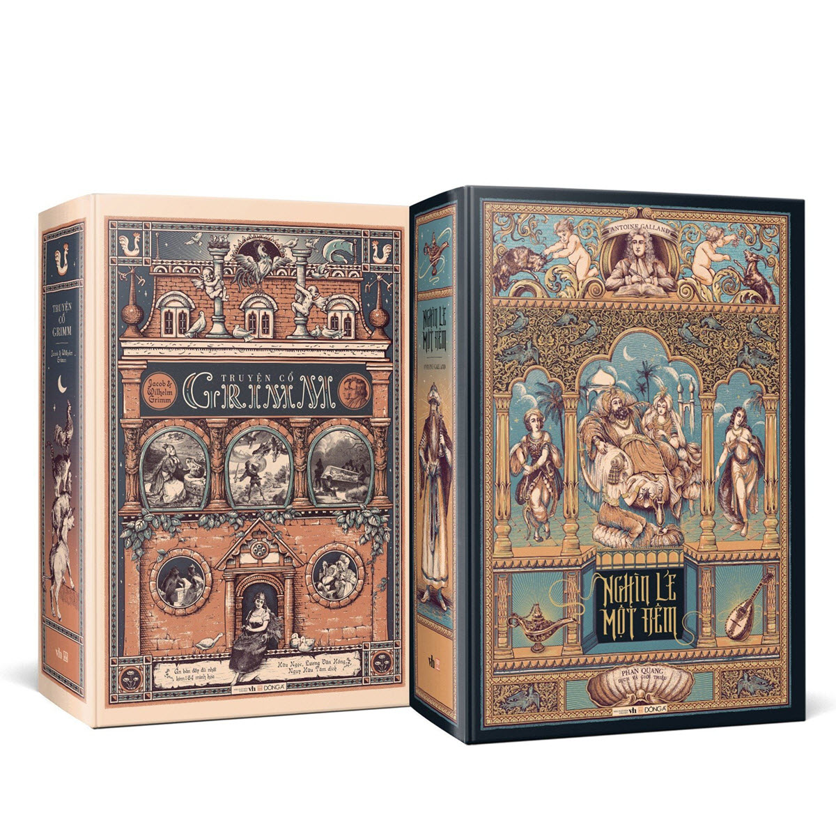 Combo 2 cuốn Truyện cổ Grimm & Nghìn Lẻ Một Đêm bản cao cấp
