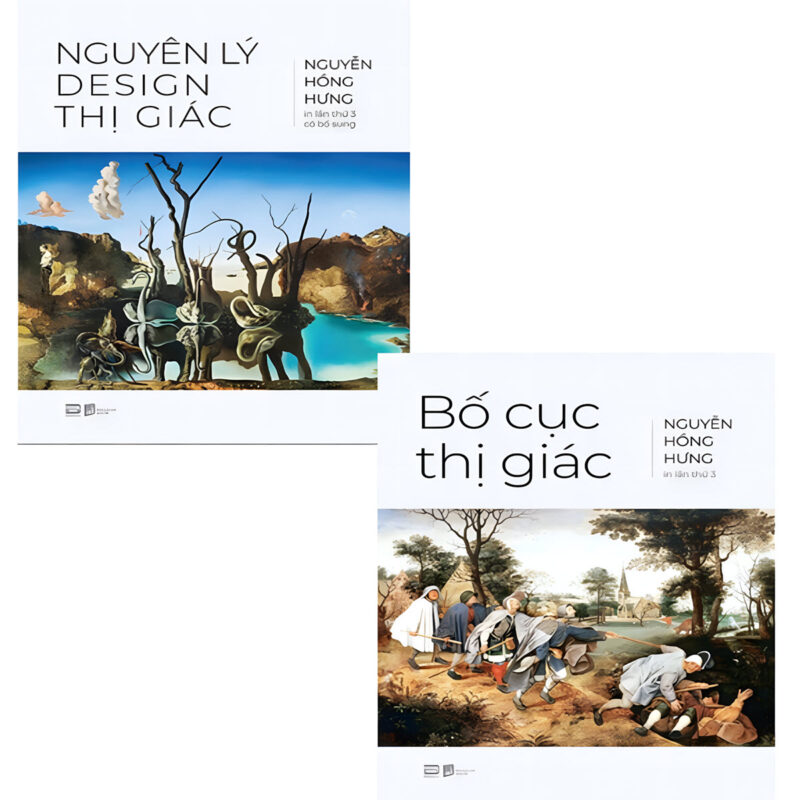 combo sách bố cục thị giác & nguyên lý design thị giác