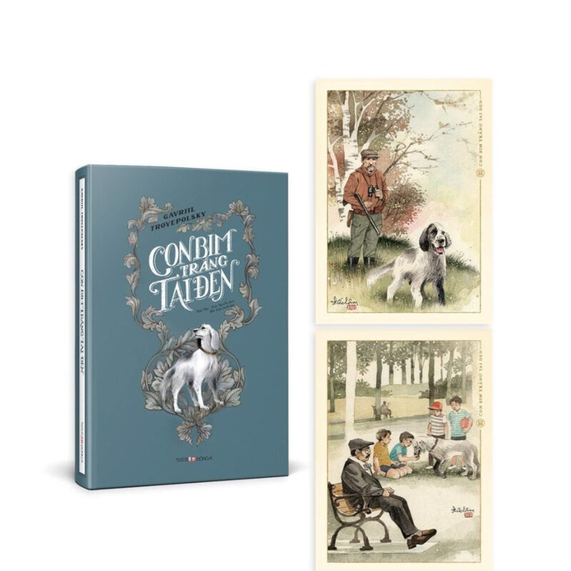 Tiểu thuyết Con Bim trắng tai đen (bìa cứng, tặng 02 postcards)