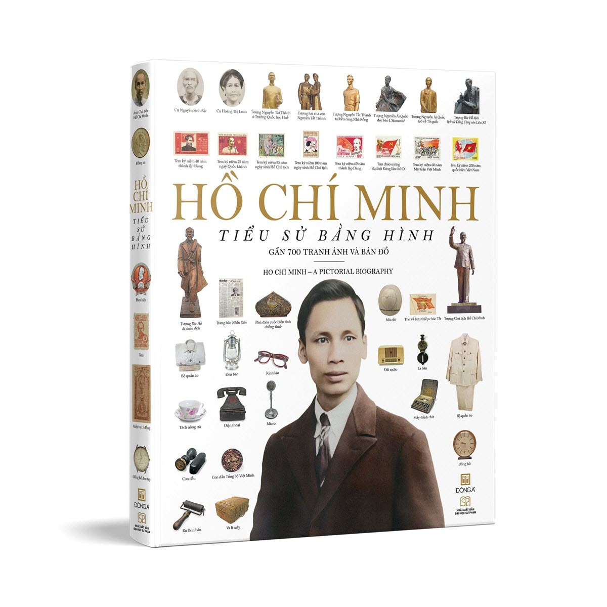 Sách “Hồ Chí Minh – Tiểu sử bằng hình” bìa cứng, in màu toàn bộ - Ảnh 3