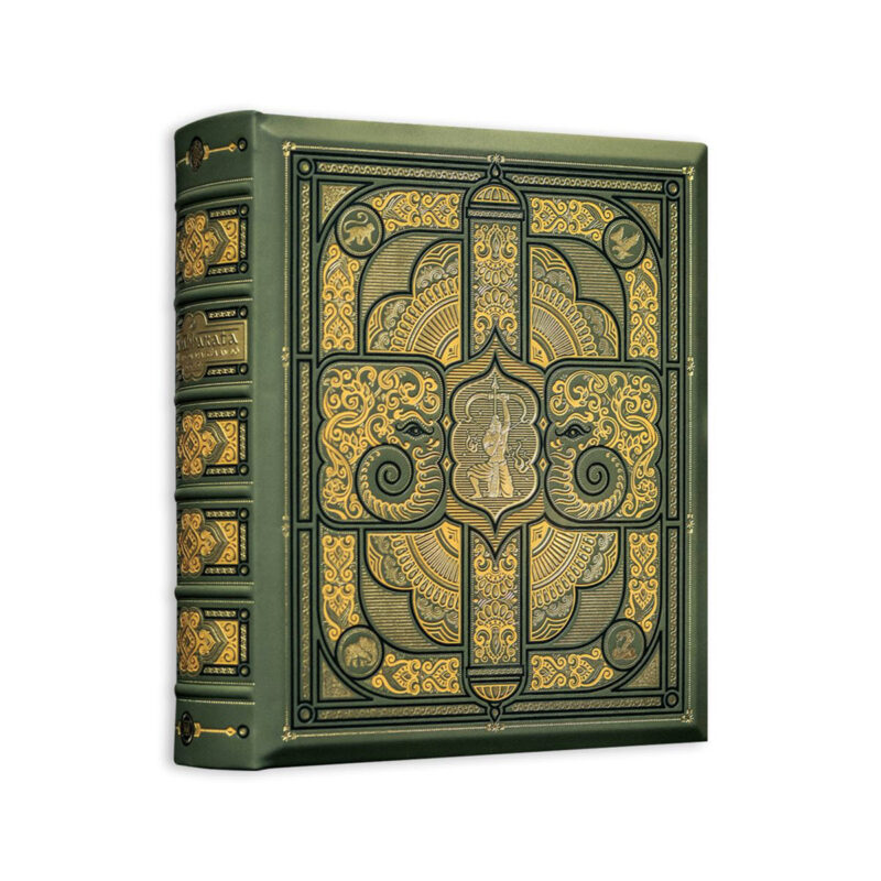 Sách "Mahabharata bằng hình" bản giới hạn 370 cuốn bìa da microfiber