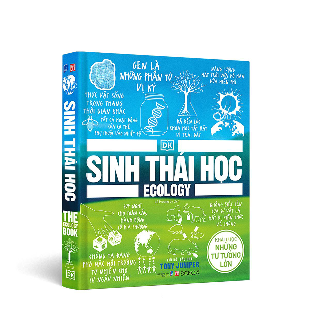 Sách "Sinh thái học – Khái lược những tư tưởng lớn" bìa cứng, in màu toàn bộ