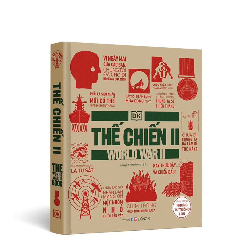 Sách "Thế chiến II - Khái lược những tư tưởng lớn" bìa cứng, in màu toàn bộ