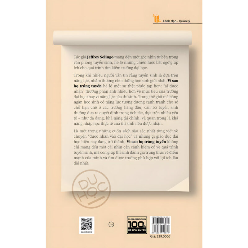 sách vì sao họ trúng tuyển