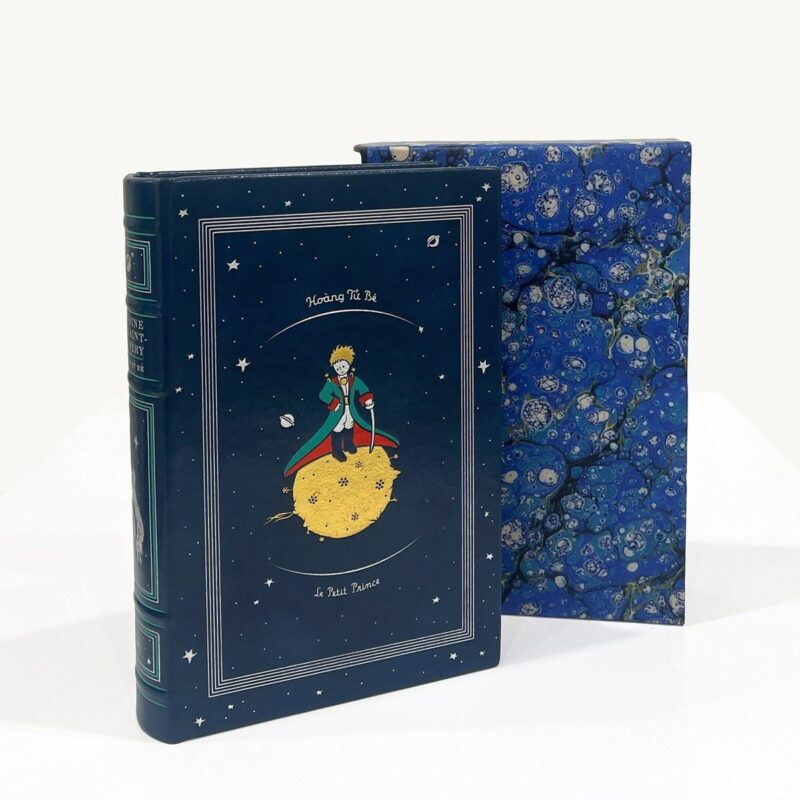 Truyện "Hoàng tử bé" ấn bản giới hạn bìa da (song ngữ Việt - Pháp)