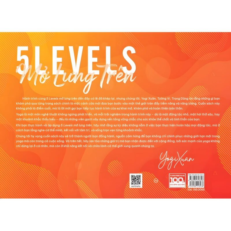 sách 5 levels mở lưng trên