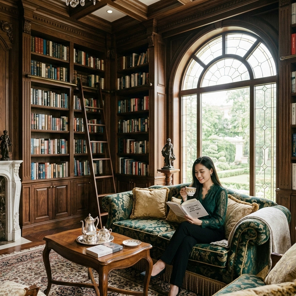 Bí Quyết Cho Phòng Đọc Sách Biệt Thự Chuẩn Thư Viện Tại Gia Đẳng Cấp