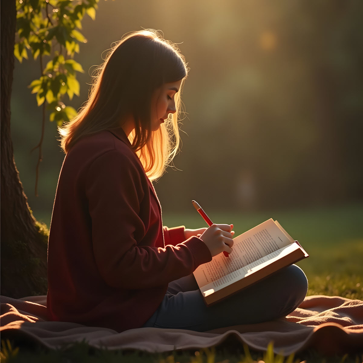 các tư thế đọc sách