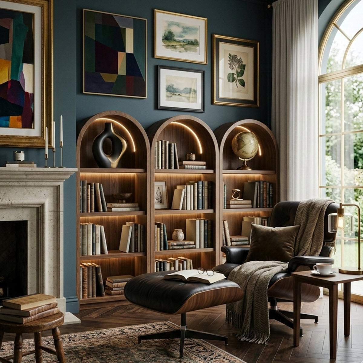 Các điểm nhấn nghệ thuật phù hợp khi thiết kế không gian đọc sách VIP