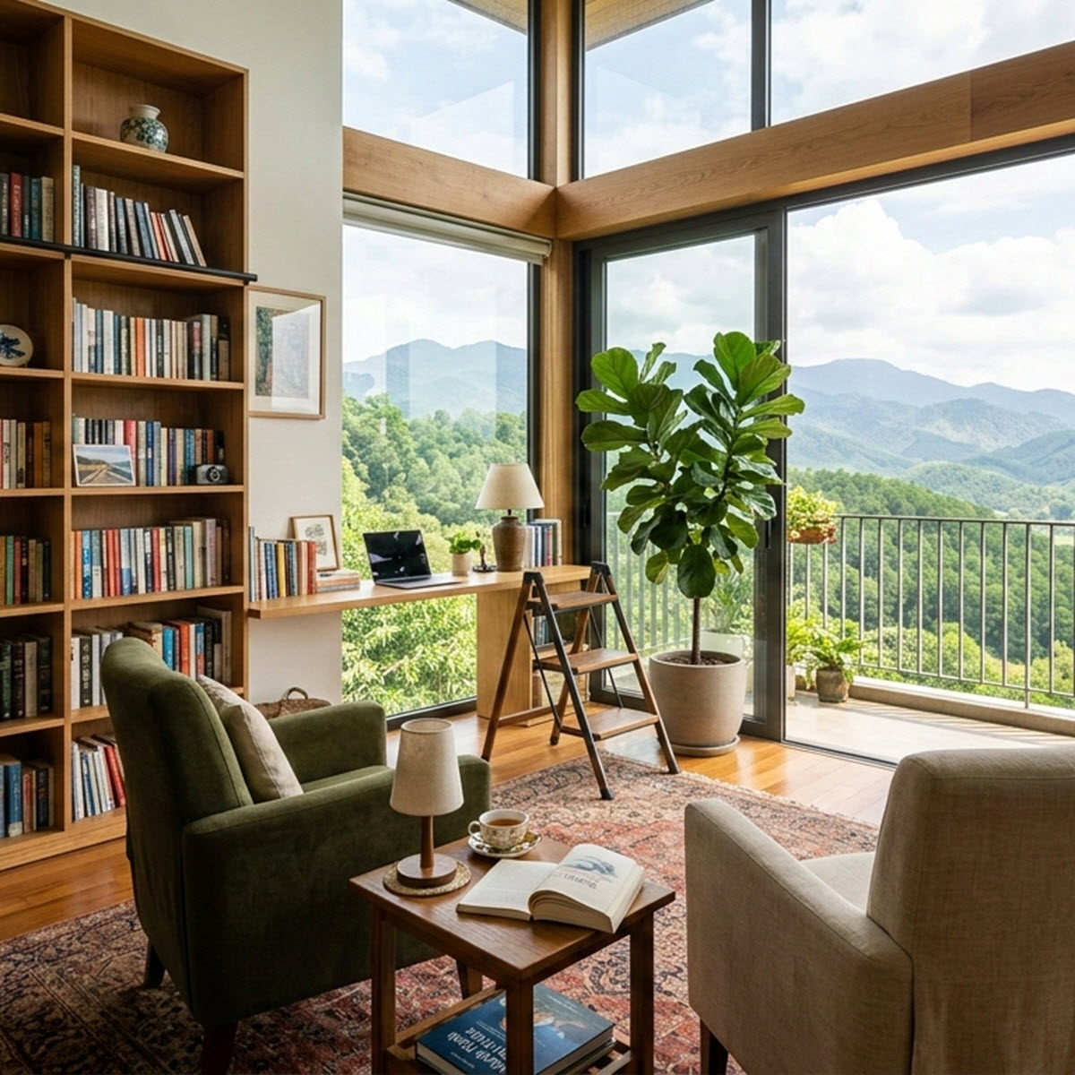 Sai Lầm Thiếu Ánh Sáng Và Không Gian Đọc Thoải Mái Khi Thiết Kế Thư Viện Trong Nhà