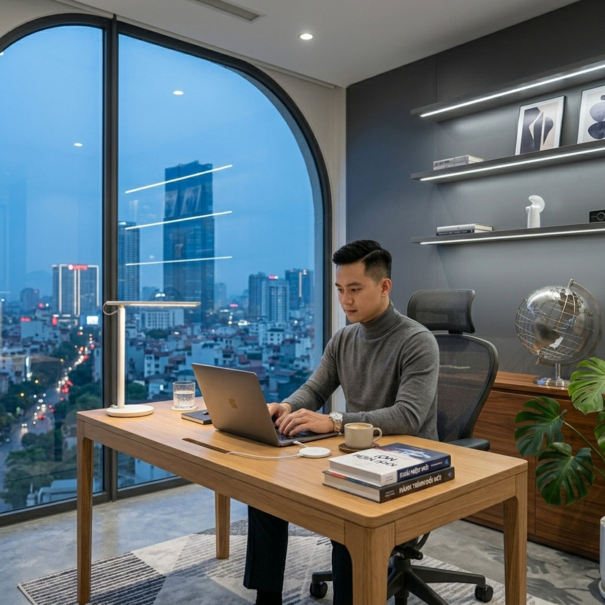 Tạo Không Gian Yên Tĩnh Khi Thiết Kế Phòng Đọc Sách Chung Cư