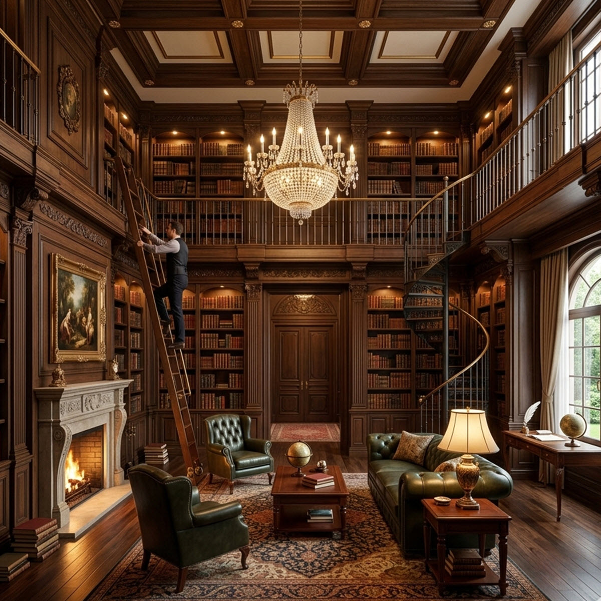 Các Tiêu Chuẩn Cơ Bản Khi Thiết Kế Phòng Đọc Sách Biệt Thự
