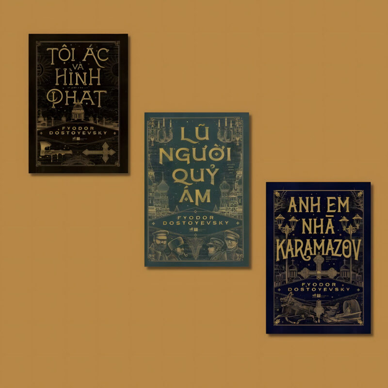 combo 3 cuốn tái bản 2026 của dostoevsky (lũ người quỷ ám, tội ác và hình phạt, anh em nhà karamazov)
