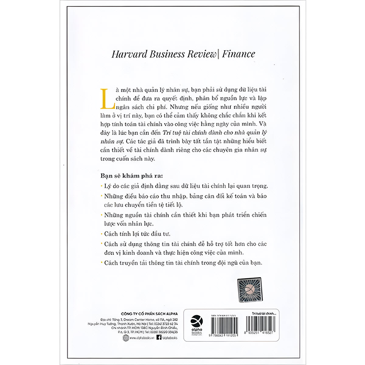 sách trí tuệ tài chính dành cho nhà quản lý nhân sự